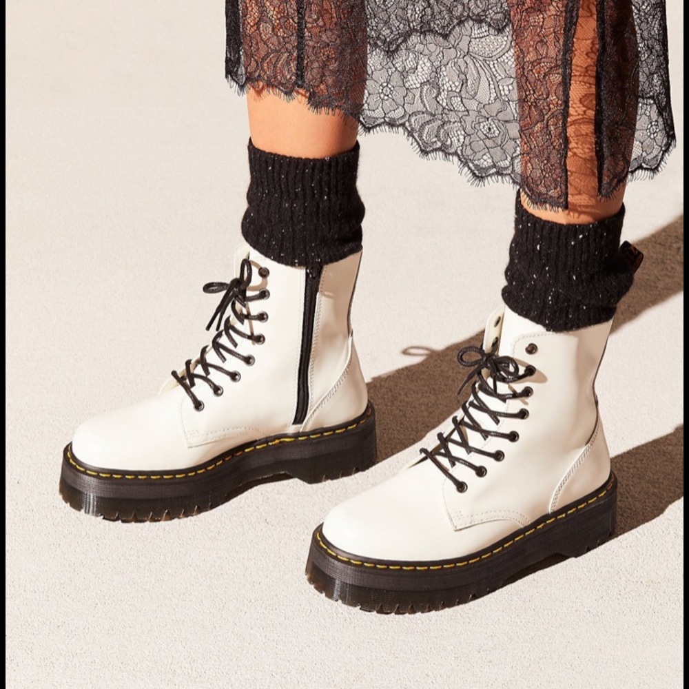 Dr. Martens Jadon Platform Boot White